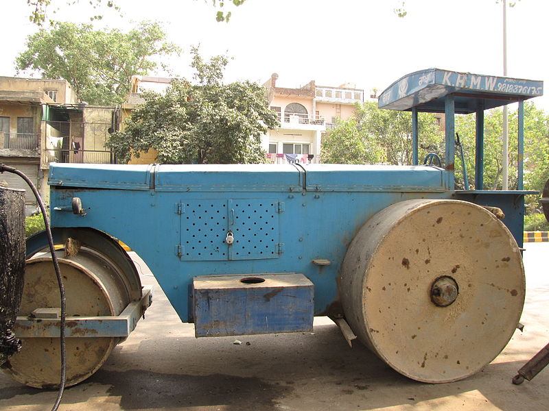 File:Road roller in Delhi 02 (Friar's Balsam Flickr).jpg