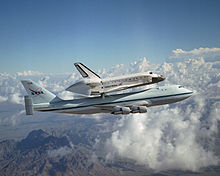 SCA and Discovery after return to flight, 2005.jpg