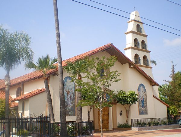 Image: Santa Rosa Catholic Church, San Fernando, CA