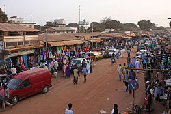 Le marché de Serekunda.