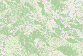 Trebež na karti Sisačko-moslavačke županije