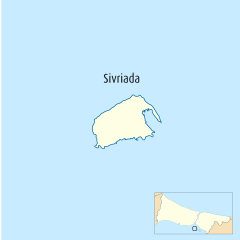 Sivriada'nın Prens Adaları içerisindeki konumu