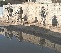 Soldiers conduct a dismounted patrol in Hawija - DVIDS 2001.jpg