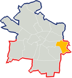 Location of Sośnica within Gliwice