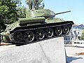 Tank T-34 in memory of the soviet commander E. G. Pushkin, Dnipropetrovsk