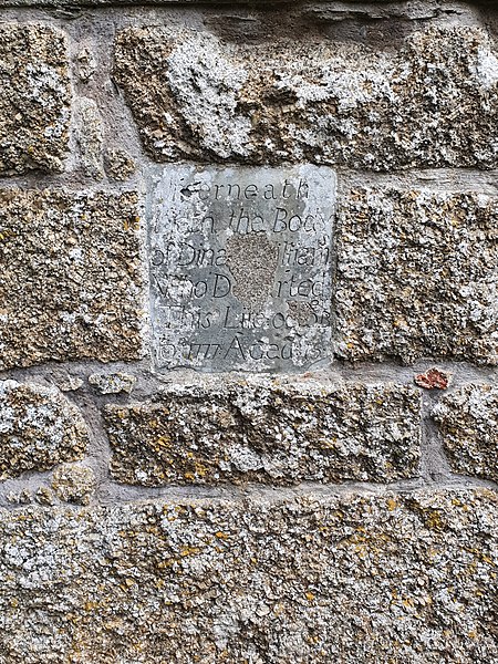 File:St Levan Church - 1777 Memorial Stone.jpg