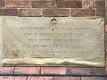 Foundation stone, 2017 St Luke's Church of England, Brisbane, Queensland 04.jpg