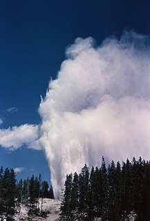 Steamboat Geyser Geyser in Yellowstone National Park