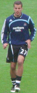 Taylor training with Newcastle United in 2007 Steven Taylor.png