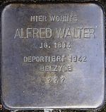 Stolperstein Scheidlerstrasse 3, Jena, Alfred Walter.JPG