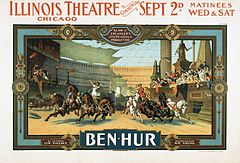 Image 34Ben-Hur poster, by Strobridge & Co. Lith. (restored by Adam Cuerden) (from Wikipedia:Featured pictures/Culture, entertainment, and lifestyle/Theatre)