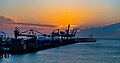 Sunset over Rotterdam from the Europoort-Hull Boat 17-04-2020 (49788248113).jpg