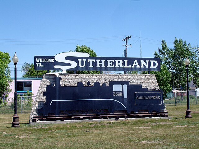 Sutherland entrance sign