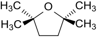 Structural formula of 2,2,5,5-tetramethyltetrahydrofuran