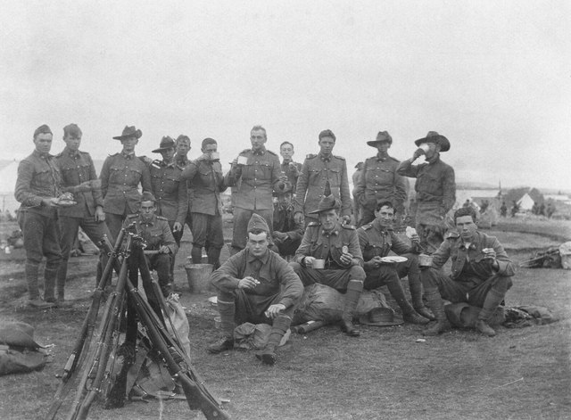 Members of the militia in Tasmania, c. 1913