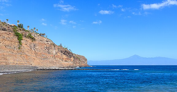 View of the Teide from San Sebastián de La Gomera La Gomera