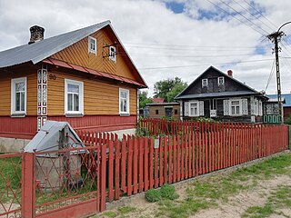 Ciełuszki Village in Podlaskie Voivodeship, Poland