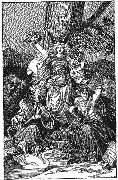 "The Norns" (1901) by Karl Ehrenberg.