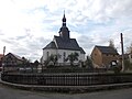 Dorfkirche Thierbaum: Kirche (mit Ausstattung) und Kirchhof