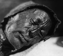 The Tollund Man of the 4th century BCE is one of the best studied examples of a bog body. Such bodies are often the remains of Germanic invidivuals subjected to capital punishment. Tollundmannen.jpg