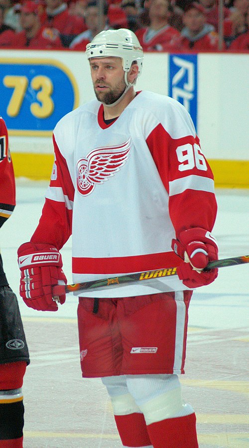Holmström with Detroit in 2007.