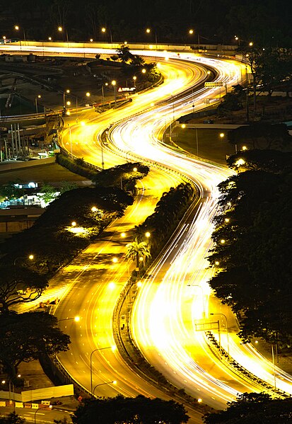 File:Traffic at night in Tanjong Pagar, Singapore - 20110525.jpg