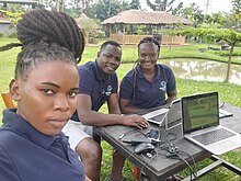 Training of new organiers of Luganda Wikipedia, at Kireka Recreation Park