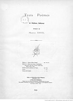 Vignette pour Trois poèmes de Mallarmé