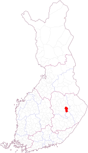 Tuusniemi – Localizzazione