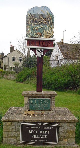 <span class="mw-page-title-main">Etton, Cambridgeshire</span> Human settlement in England