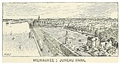 Juneau Park, Milwaukee, 1891 US-WI(1891) p897 MILWAUKEE, JUNEAU PARK.jpg