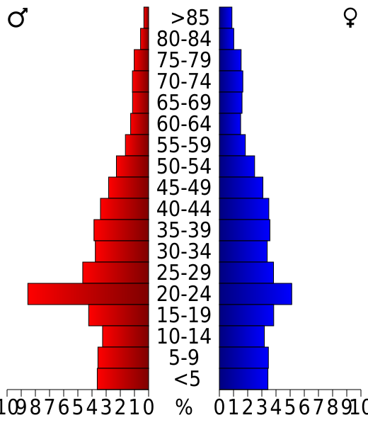 File:USA Norfolk city, Virginia age pyramid.svg