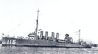 USS <i>Waters</i> (DD-115) Wickes-class destroyer