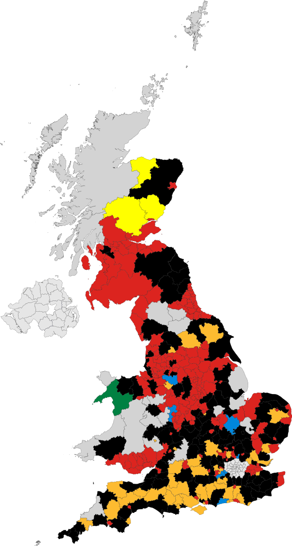 United Kingdom local elections, 1995.svg