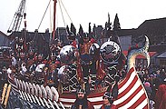 3 – The Galley. Each year a replica of a Viking longship is built for Up Helly Aa.