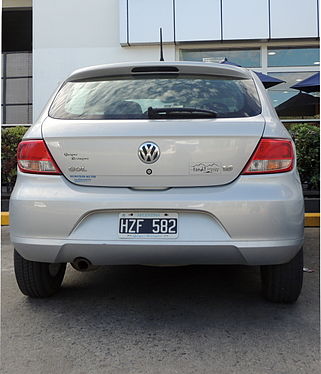 Rear side of a VW Gol, Argentina