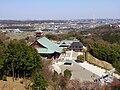 願昭寺と展望台からの遠景（大阪府富田林市）