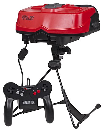 The Virtual Boy headset and controller