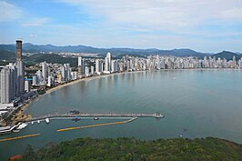 Panoramisch zicht van Balneário Camboriú