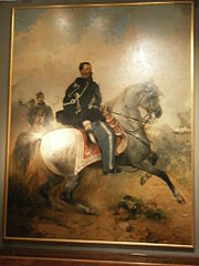 Vittorio Emanuele II on horse, Gerolamo Induno, 1861.