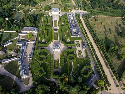 Aerial view of the Petit Trianon