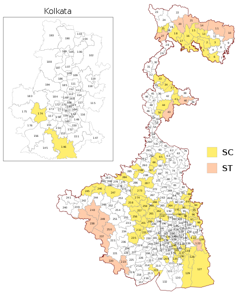 File:Wahlkreise zur Vidhan Sabha von Westbengalen.svg