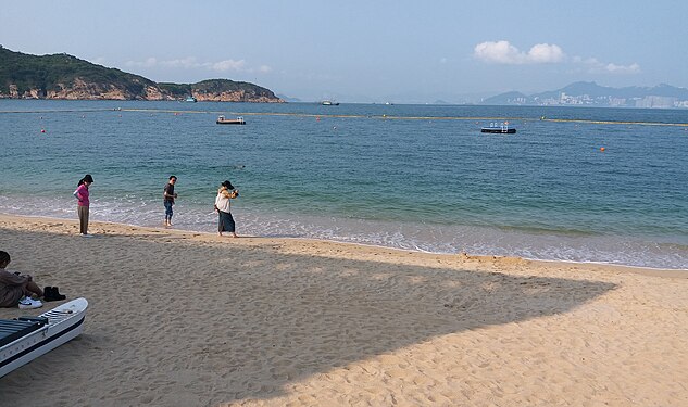 Walking around at seaside at Cheung Chau