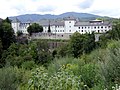 Wernberg monastery with Mount Gerlitzen in the background