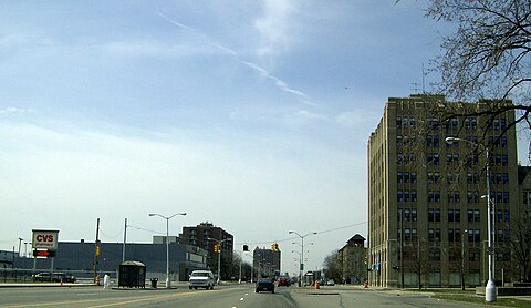 West Grand Blvd a Rosa Parks (12th Street) 2008.jpg