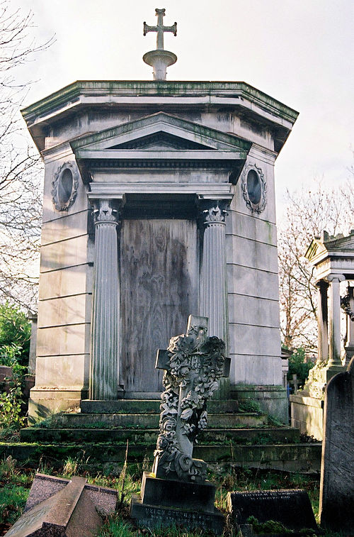 Vagliano's mausoleum in the Greek necropolis within West Norwood Cemetery