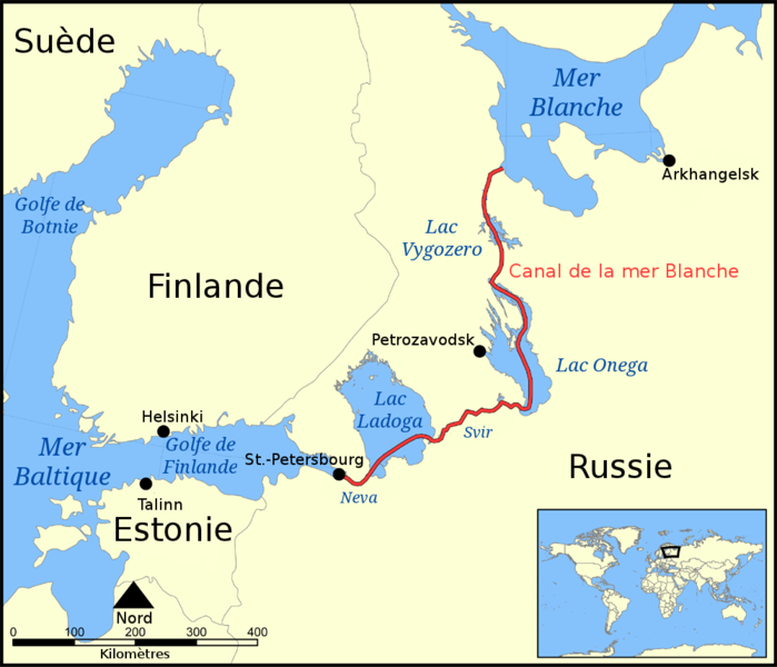 File:White Sea Canal map-fr.png