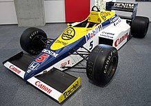 The FW10 on display at the Honda Collection Hall in Japan. Williams FW10 Honda Collection Hall.jpg