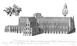 Grabado de 1723 de la catedral