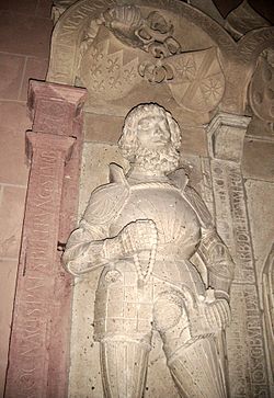 Волфганг VI фон Далберг на неговия епитаф в църквата „Св. Катарина“ в Опенхайм